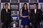 Kirti Sanon, Rahul Dravid and Arbaaz Khan at Gillette promotional event in Palladium, Mumbai on 4th Nov 2014